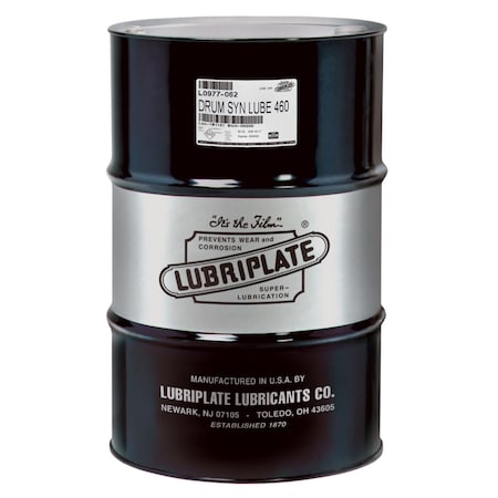 Lubriplate Syn Lube 460, Drum, Synthetic Pao Fluid For Worm Gear Boxes, Iso-460 L0977-062